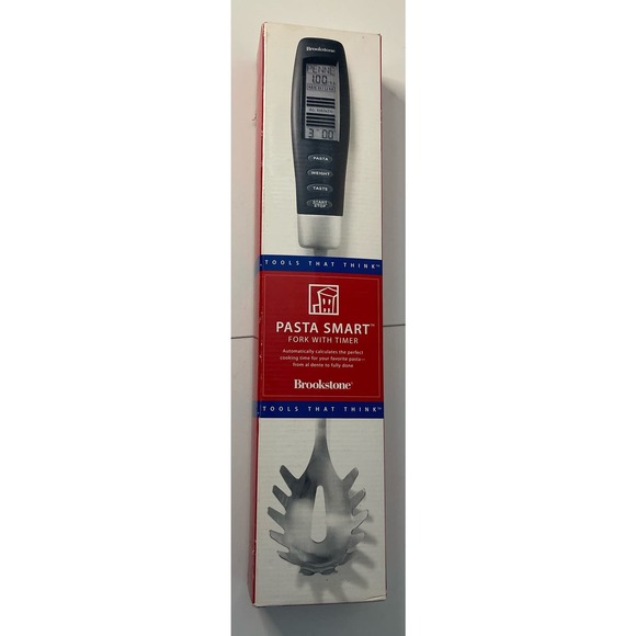 New Brookstone Pasta Smart Fork With Timer Calculates Perfect Cooking - Picture 1 of 6